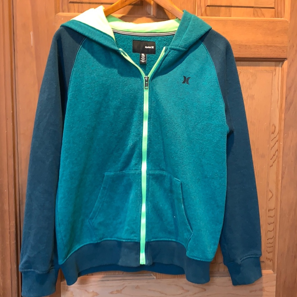 EUC Hurley Hoodie Sz XL, Teal.